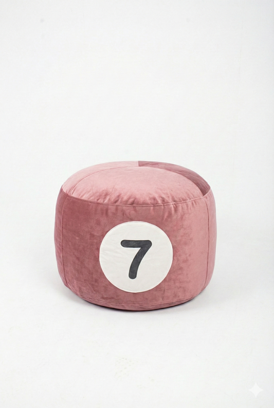 7 Pink Corduroy Bean Bag